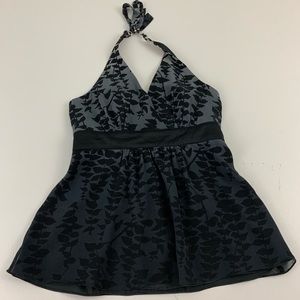 Express Silk Halter Top. T14